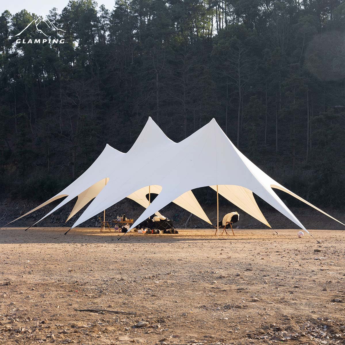 Sanfeng Yunding Lotus Canopy Tent Outdoor Giant Oversized Octopus Man Chung San Hump Shuangfeng Camp Equipment