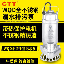 工程排污泵WQD/QDX系列小型排污泵 家用型水泵不锈钢304/316 水泵