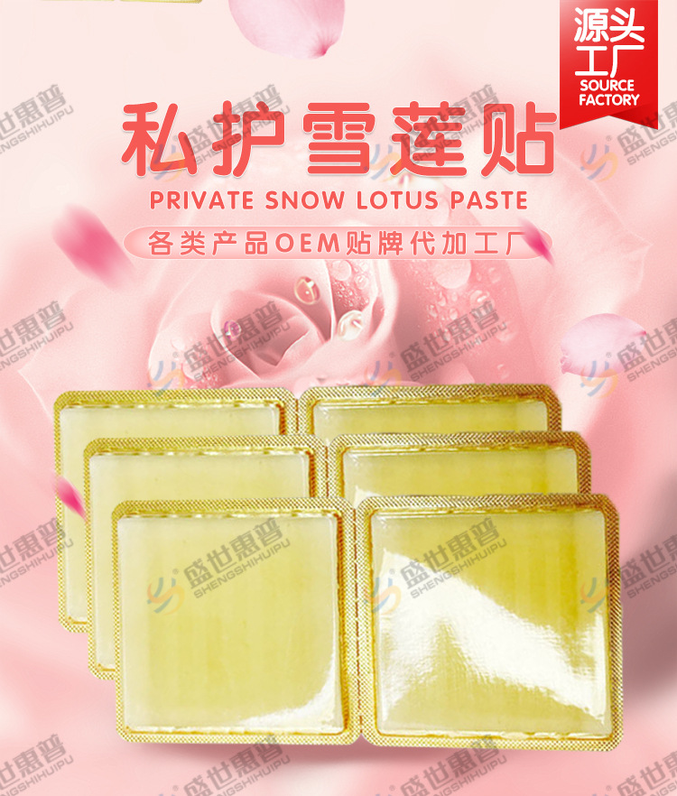 花红雪莲贴护垫o套盒女性护垫em私处护理抑菌清洁批发卫生巾厂家