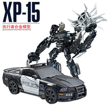 模型公社6807变形玩具XP15路Z障合金版警车儿童男孩汽车机器人