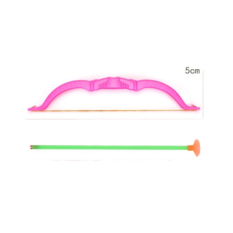 27cm Medium Plastic Bow and Arrow Simulation Shooting Children's Bow and Arrow Hot Sale Educational Stall Toy Factory Wholesale