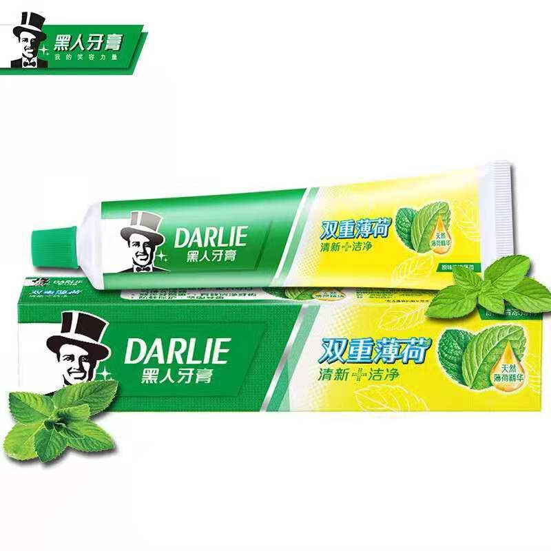 黑人牙膏90g超白茶倍健双重薄荷竹炭深洁青柠薄荷矿物盐护齿包邮