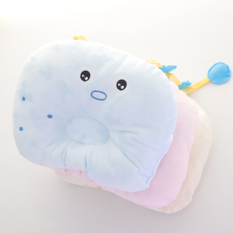 Baby Pillow Newborn Pillow Embroidery Baby Pillow Baby Pillow Baby Shaping Pillow Cartoon Pillow Maternal and Child Supplies