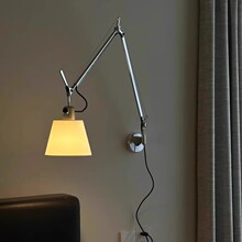 意大利Artemide Tolomeo摇臂伸缩设计师书房卧室床头阅读中古壁灯