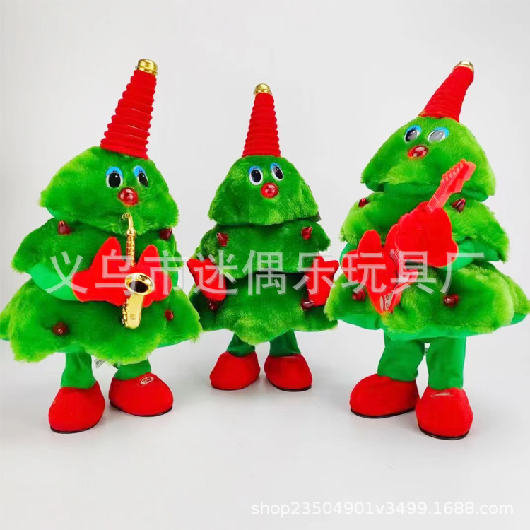 Popular Christmas Tree Electric Toy Christmas Cute Singing Dancing Christmas Tree Doll Doll