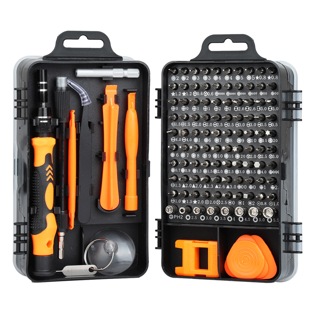 Multi-Purpose Watch Mobile Phone Disassembly Repair Screwdriver Screwdriver Screwdriver Tool 115-in-One Carbon Steel Screwdriver Set
