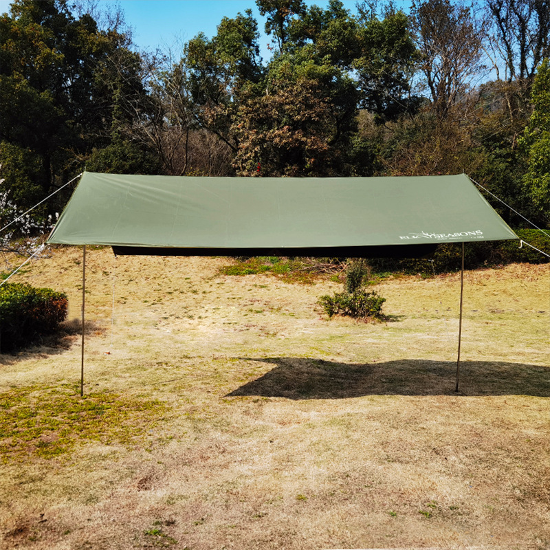 Vinyl Canopy Camping Outdoor Camping Supplies Wholesale Portable Oversized Waterproof Tent Canopy Pole Sunshade