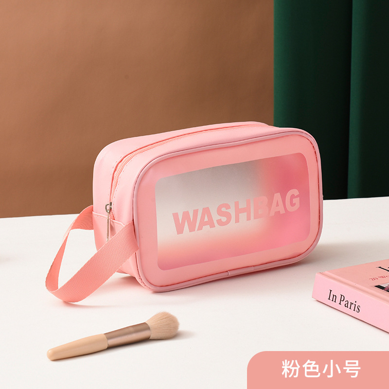 Cosmetic Bag Korean Style Inspvc Transparent Storage Bag Portable Women's Travel Large Capacity Waterproof Toiletry Storage Bag Boxes