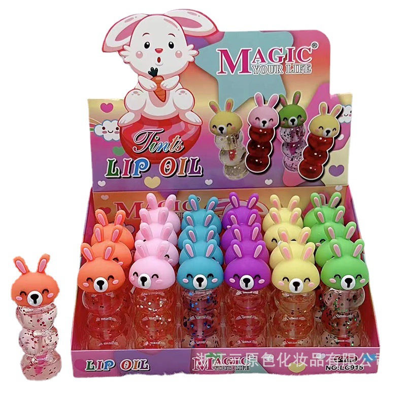 Foreign Trade Popular Style Pet Lip Glaze Set Nourishing Moisturizing Exclusive for Cross-Border Lip Gloss No Stain on Cup Liquid Lipstick Water Wholesale