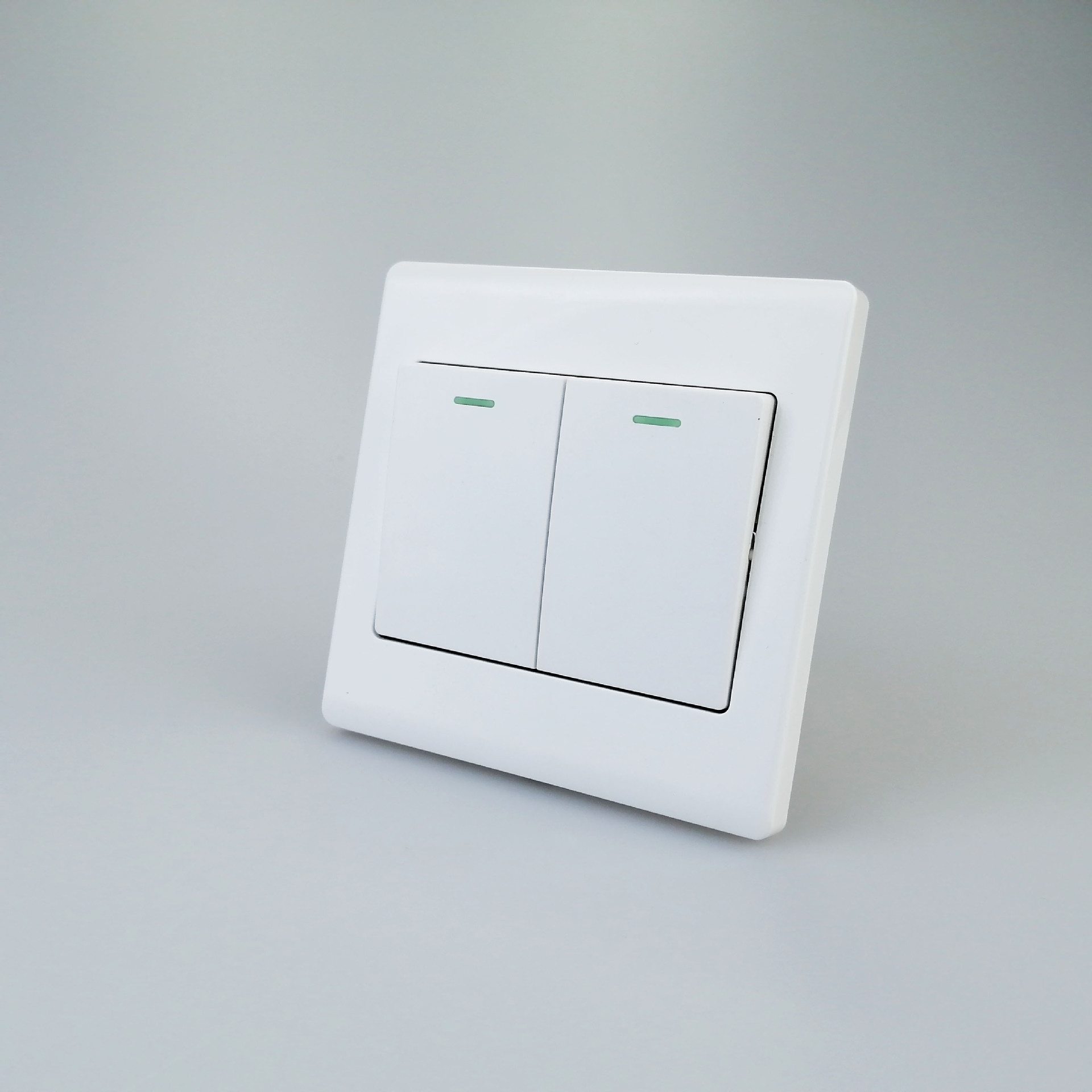 yaki雅白系列英式86型暗装双开单控双控墙壁开关家用英规英标开关