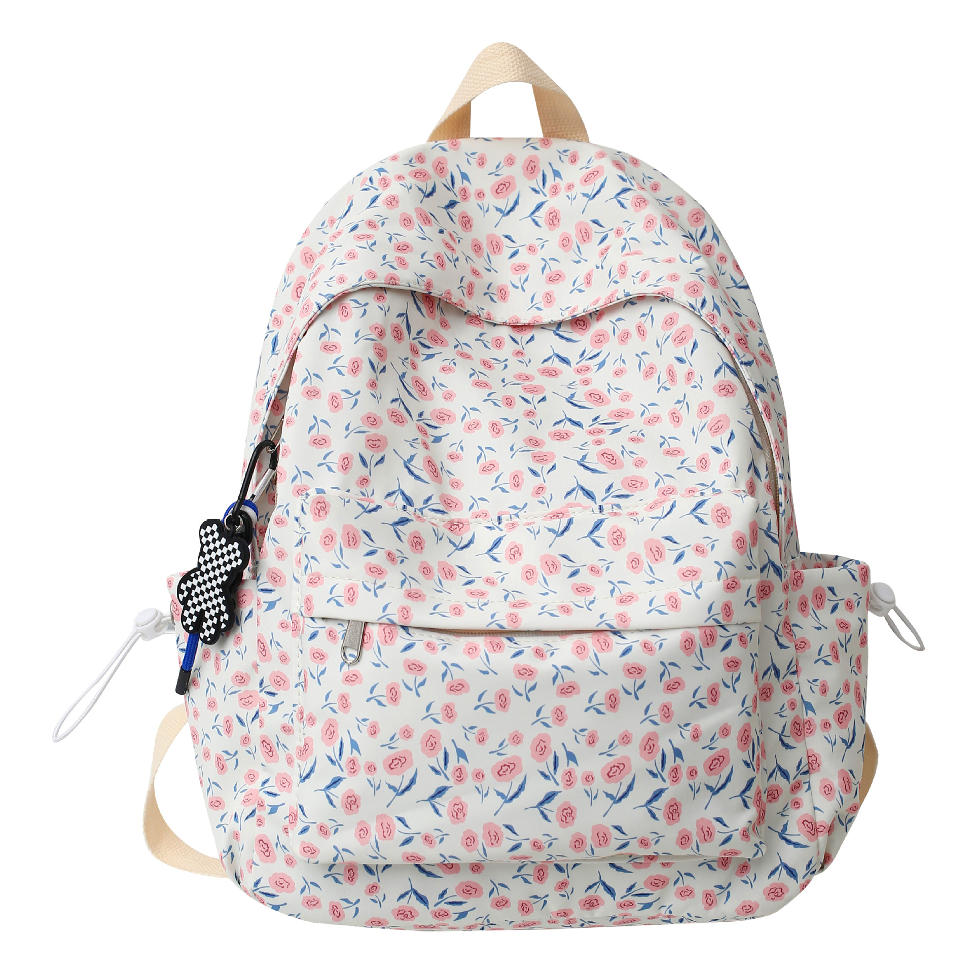 Student Schoolbag 2022 New Clear Small Floral Mori Style Girl Backpack College Junior High School Backpack