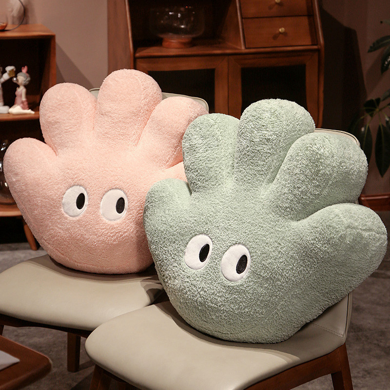 搞怪手掌抱枕云朵绒异形加厚超软创意家居办公室椅子护腰靠垫抱枕