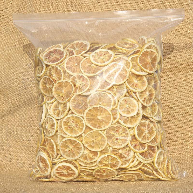柠檬片果干泡水柠檬冻干即食干片精选柠檬干片新鲜花茶水果亚马逊