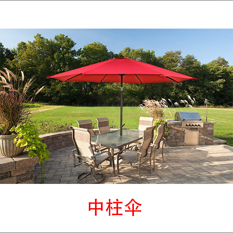 罗马伞户外遮阳伞庭院伞餐桌伞户外大伞岗亭伞保安亭侧边伞铝合金