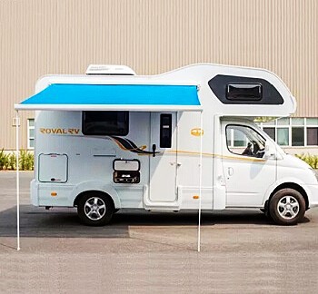 房车遮阳棚户外电动铝合金伸缩遮阳棚房车侧边手摇全盒式防雨