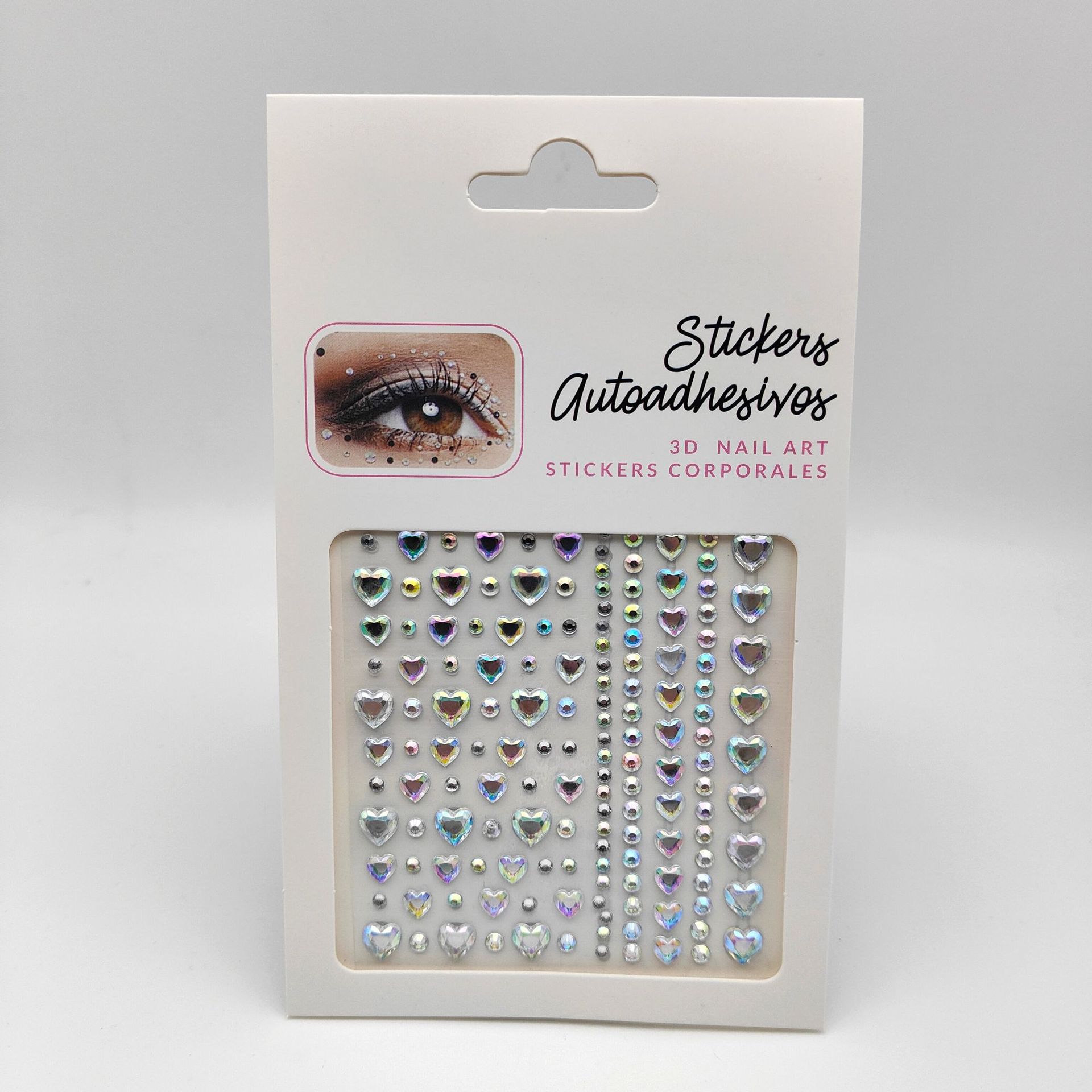 New Stage AB Color Sequin Eye Shadow Diamond Heart Water Drops Broken Rhinestones Paster Face Tear Eye Tail Flash Diamond Sticker Colorful