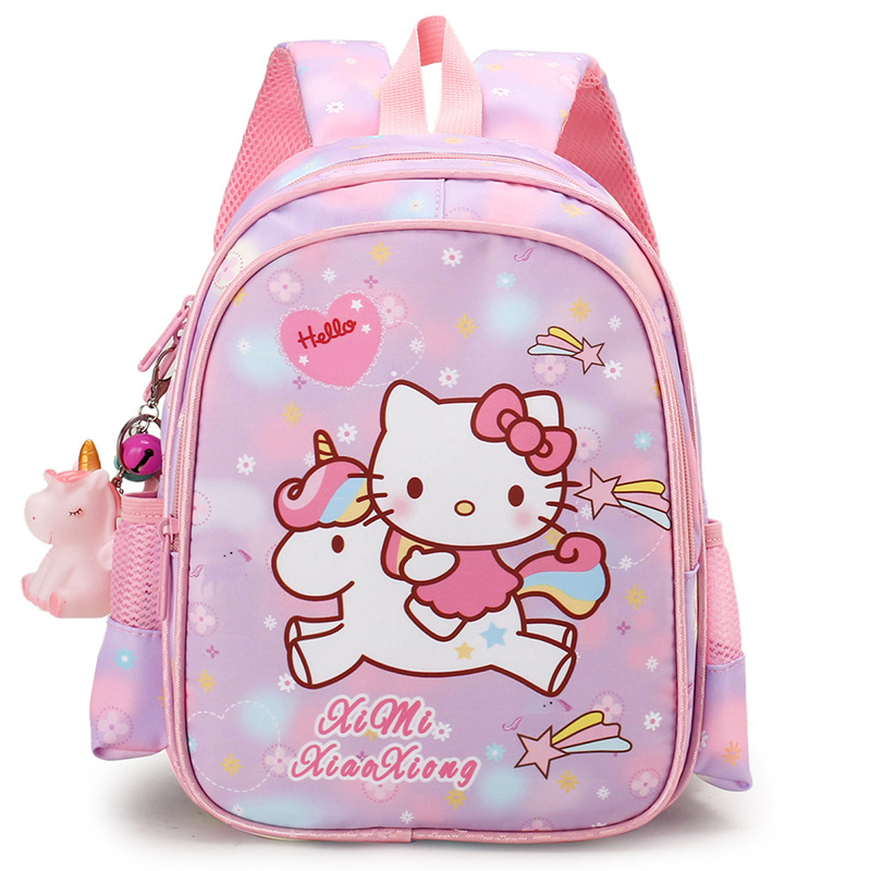 Cartoon Hello Kitty Children's Schoolbag Primary School Students Grade 1-3 Backpack Kindergarten Big Class Children Girl Backpack