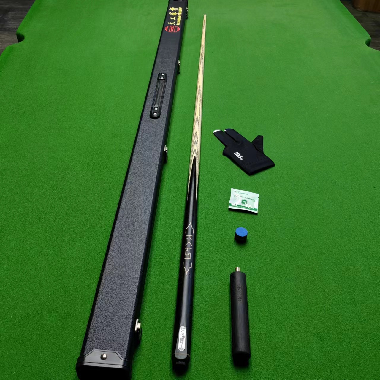 天工墨子一台球杆英式斯诺克小头通体桌球杆中式黑八单节一体球杆