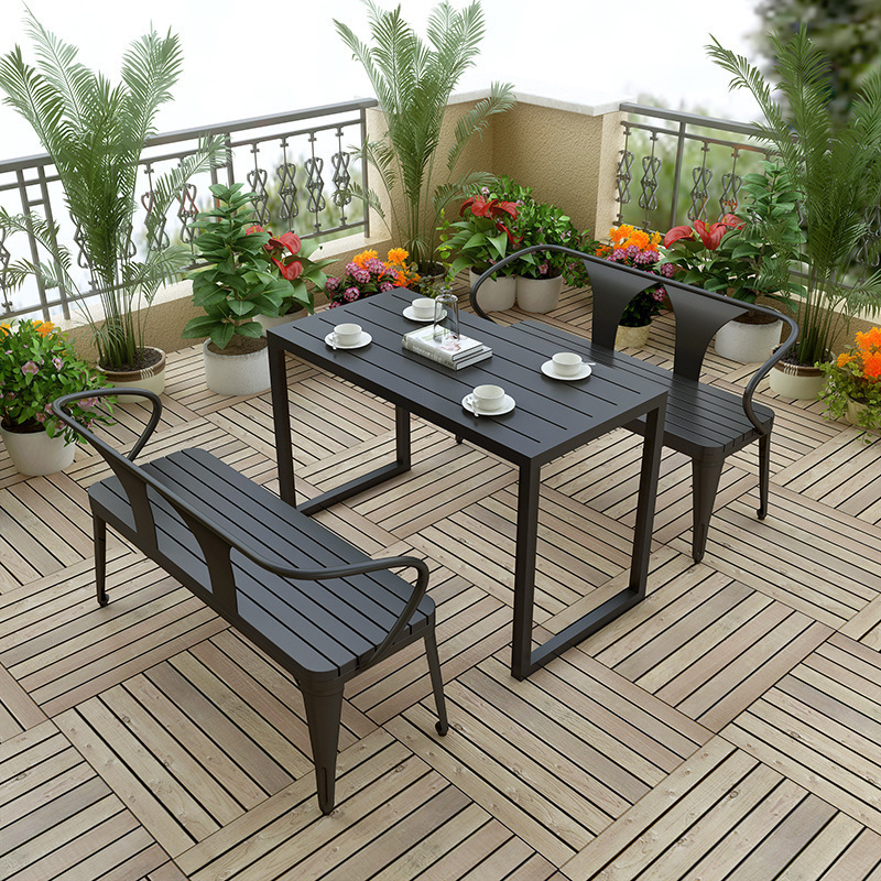 塑木花园桌椅