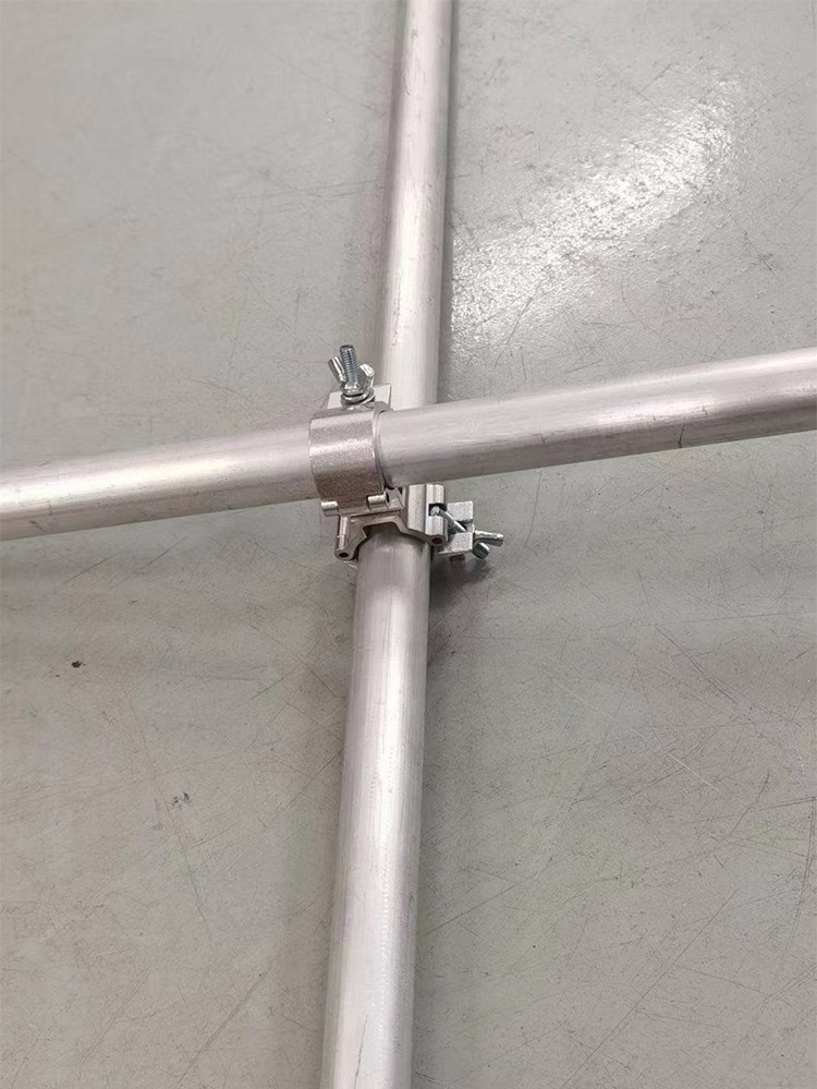 舞台灯钩十字万向扣件脚手架货架连接件抱卡铝合金圆管旋转固定夹