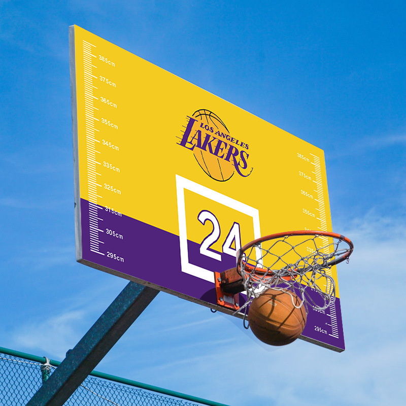 自粘防水篮板贴纸装饰篮球馆框贴画耐磨创意个性平面涂鸦墙贴