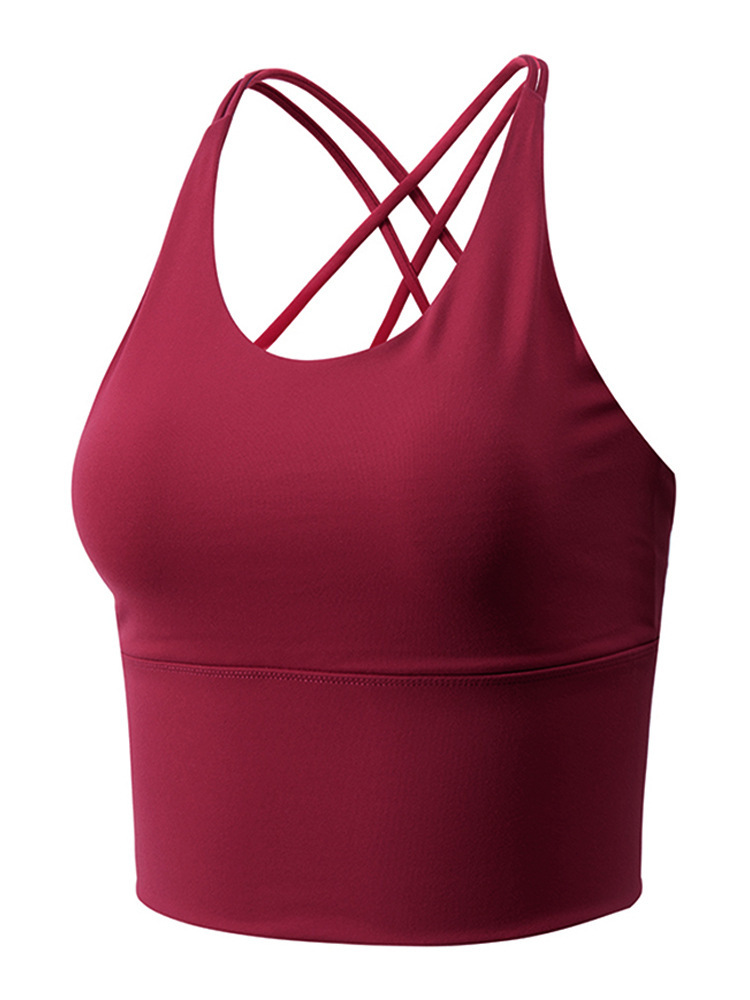 Yiwu Luxury Yoga Clothes Fitness Vest Women's Summer Morning Running New Fashion Beauty Back Professional Running Sports Bra