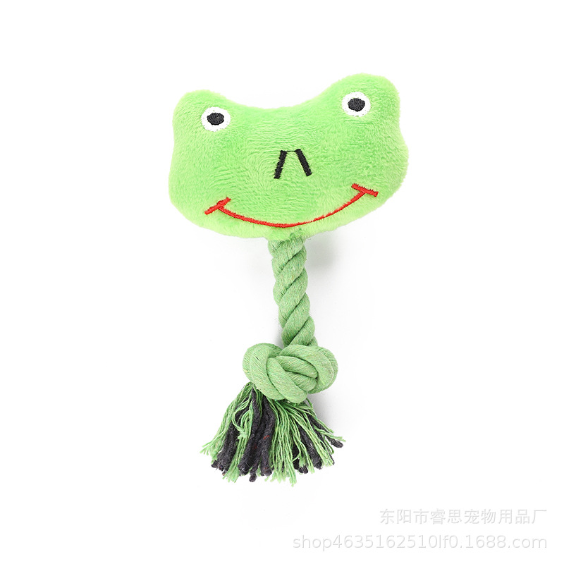 Supply Factory Wholesale Pet Plush Toy Cotton String Cartoon Plush Toy