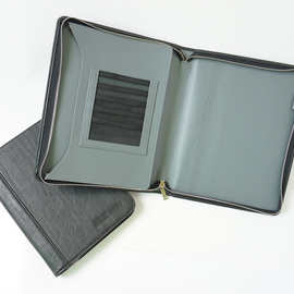 厂家定制拉链圣经皮套a5皮质书本拉链皮套包pu文件夹出差资料包