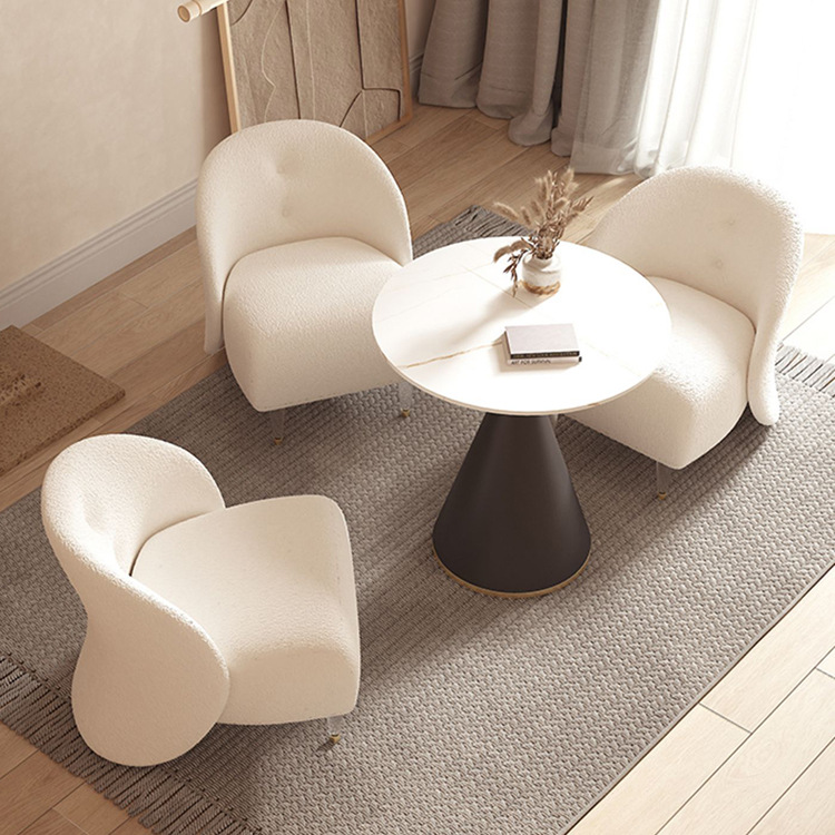 美容院沙发网红布艺现代简约客餐厅卡座服装店接待区洽谈桌椅组合