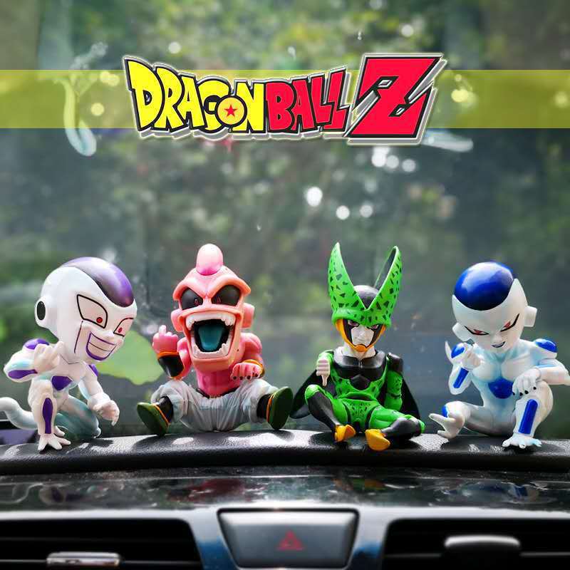 七龙珠gk恶趣味竖中指魔人布欧比心弗利萨沙鲁手办公仔模型车