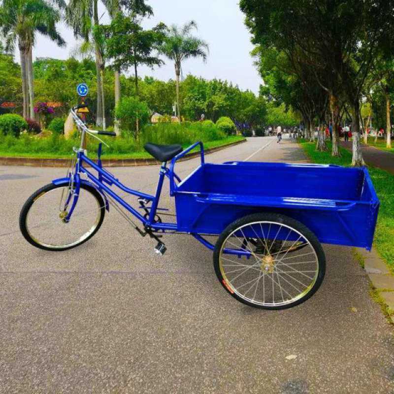 1米长车厢老年代步成人力三轮自行车脚踏踩拉货家用接送小孩