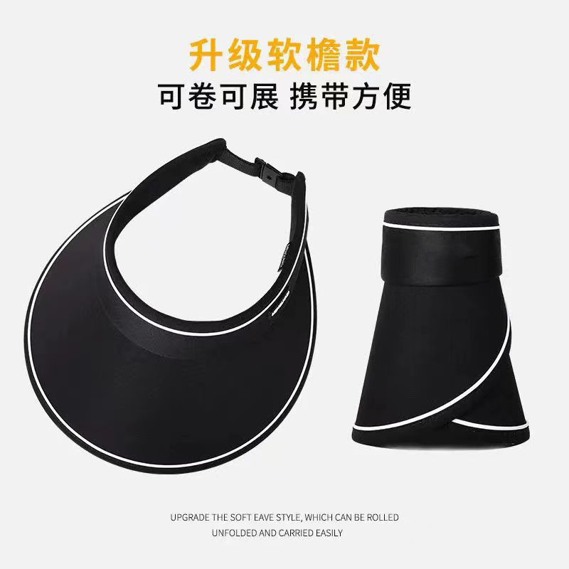 Uv Sun Hat Female Summer Uv Sun Hat Cover Face Sun Hat Big Brim Cycling Non-Turning Empty Top Hat