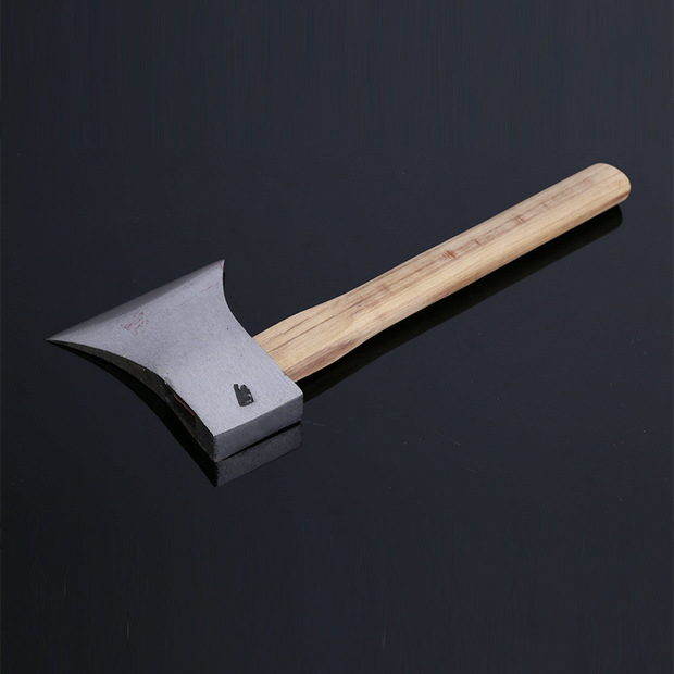 睿利宽刃斧 户外斧子 纯钢锻打导轨钢宽刃 木柄开山伐木斧子批发