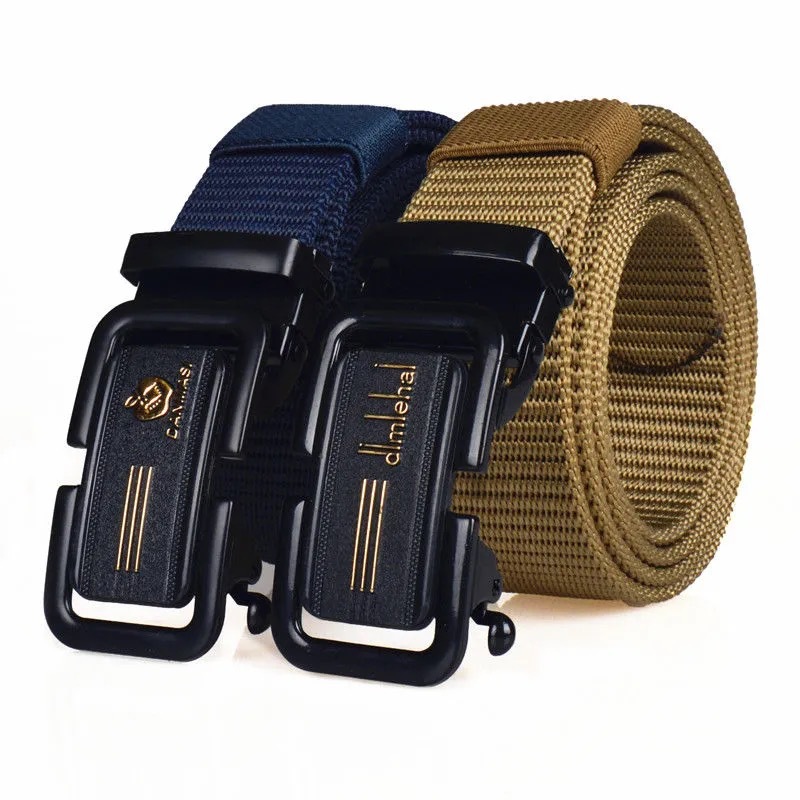 [fule leather] outdoor leisure breathable belt men lengthened toothless nylon tactical belt