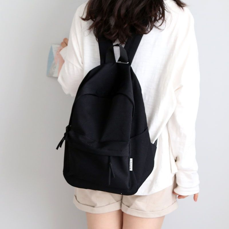 书包韩版原宿背包女双肩日系纯色时尚小包双肩包女-阿里巴巴