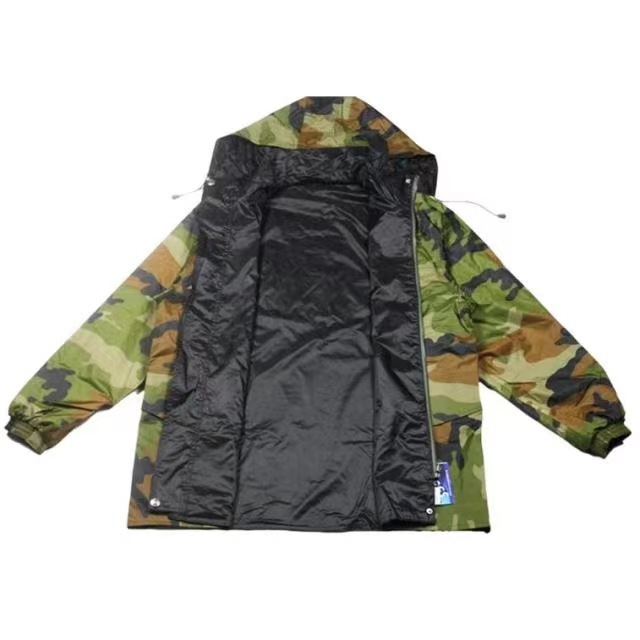 正品际华3539迷彩雨衣男女劳保户外骑行穿防水服双面雨衣分体套装