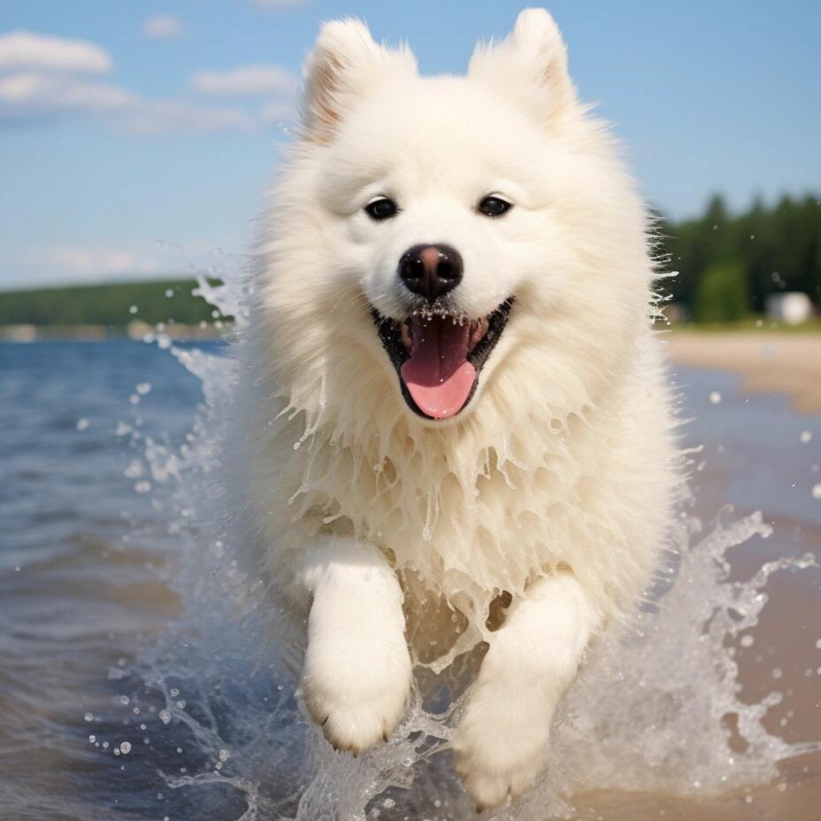 纯种萨摩耶幼犬活体微笑天使雪橇犬白色可爱型小狗幼犬宠物狗活物