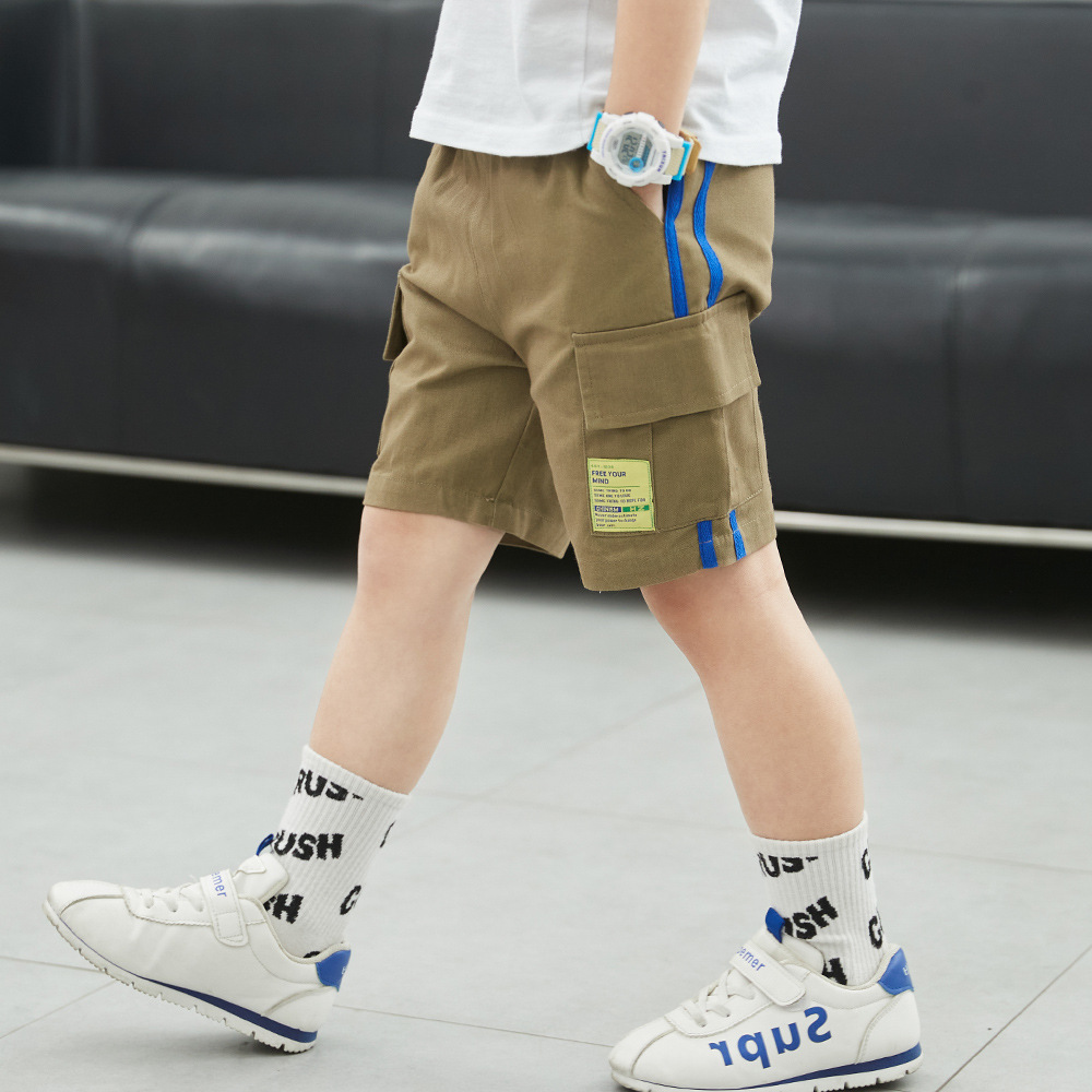 童装男童短裤夏季外穿2021年新款中大儿童男孩帅气休闲工装五分裤