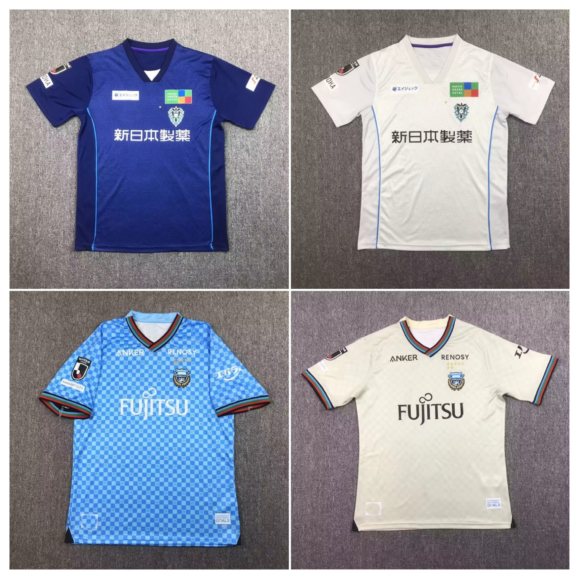 24-25日职联川崎前锋队主客场福冈黄蜂主场客场球衣绀野和也短袖