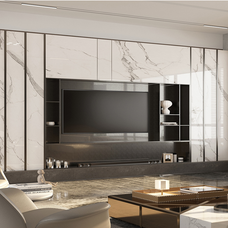 不锈钢电视背景墙壁龛柜嵌入式金属装饰钢板柜靠墙展示架现代酒架