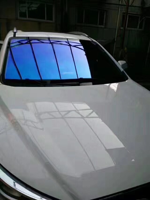 汽车贴膜高隔热防爆膜变色龙紫光炫彩蓝色妖姬前挡膜全车膜包邮