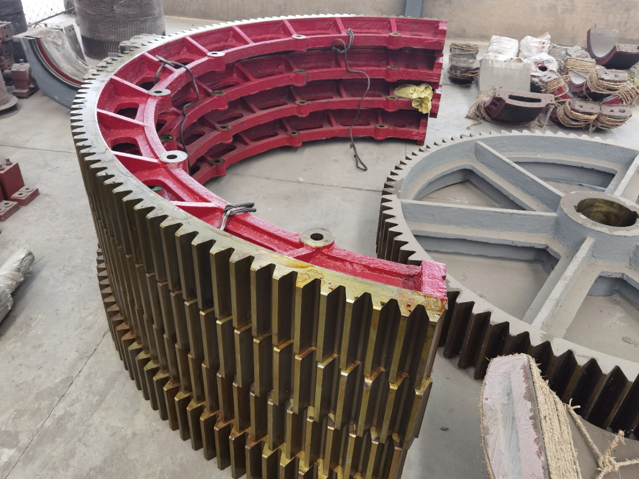 玉树回转窑大齿圈,烘干机齿轮传动配件,一件20天交货期