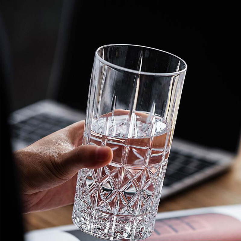 blinkmax/丽尊440ml奥丁之矛高身大水杯子透明玻璃家用酒吧洋酒杯