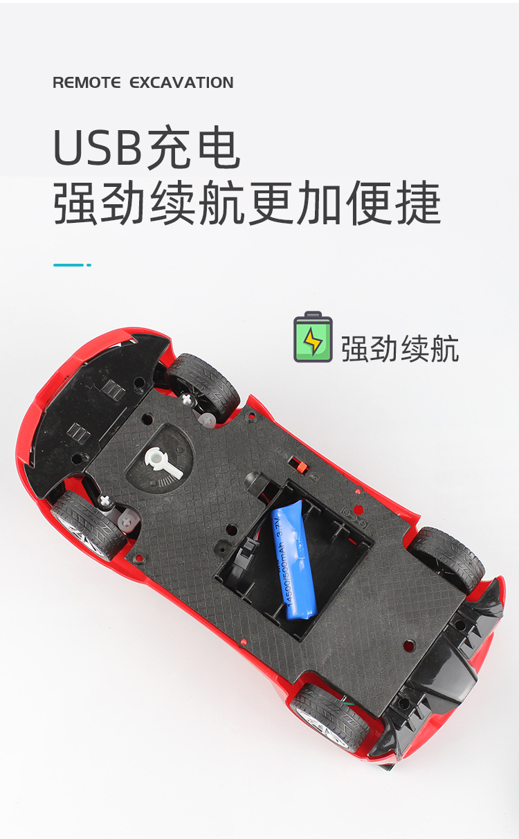 跨境四通道可充电大号遥控汽车无线遥控车玩具地摊礼品电动玩具车