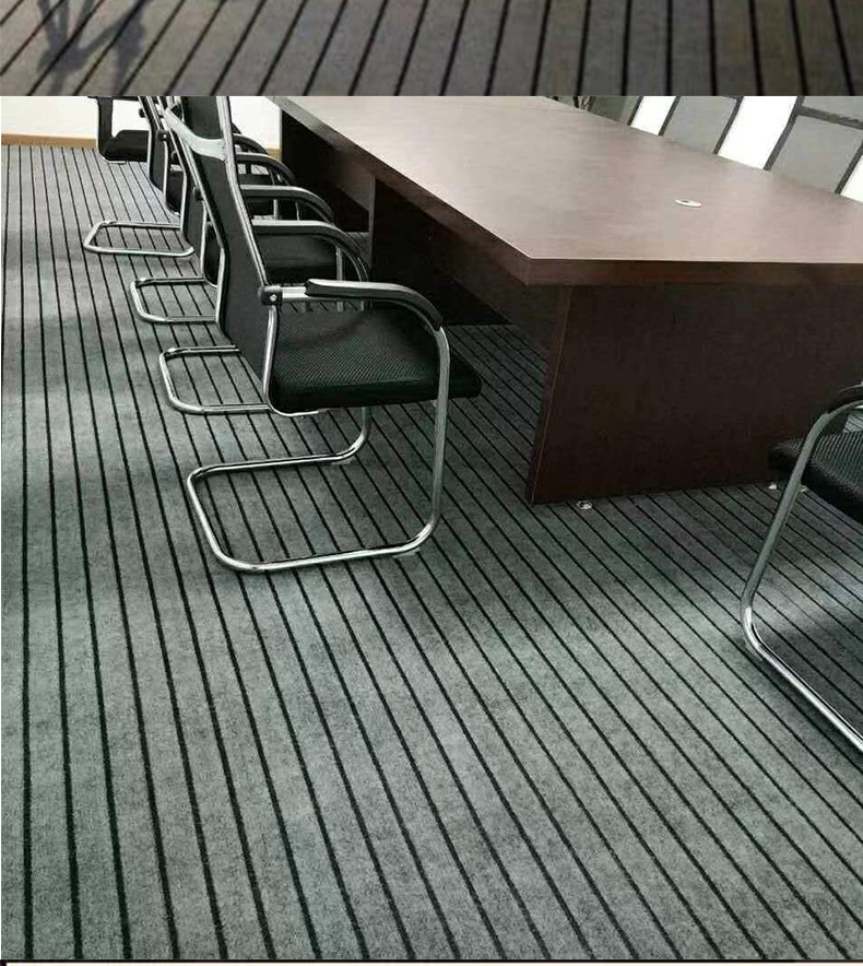 工厂双色间隔绒条纹地毯客厅楼梯办公室酒店走廊商用满铺加厚毯