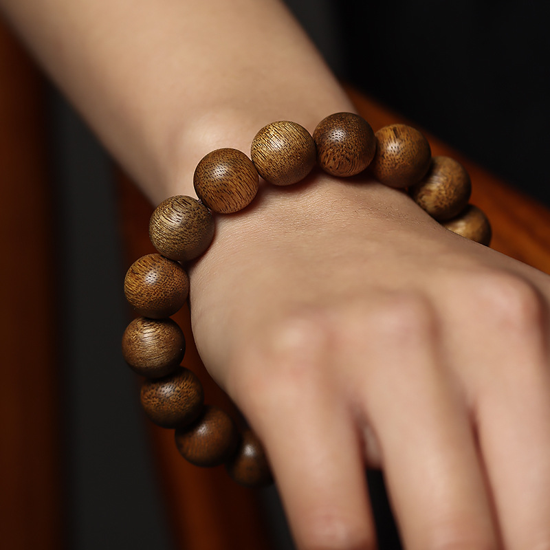 印尼达拉干浮水沉香手串老料加里曼丹沉香木佛珠念珠108颗手链女