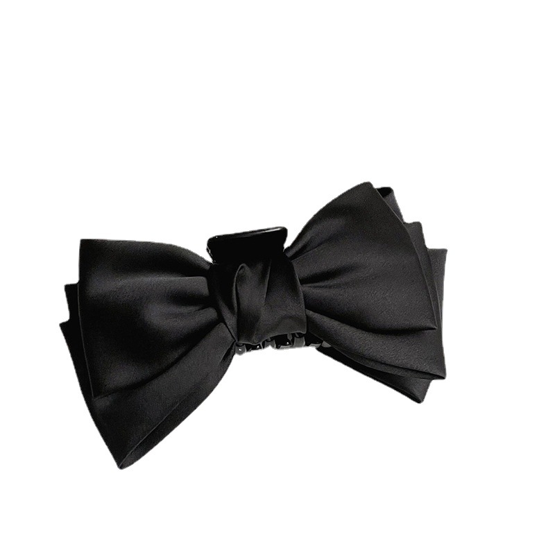 Princess on the Run Headdress Korean Bow Grip Women's High-Grade Large Hair Clip Temperament Back Head Shark Clip