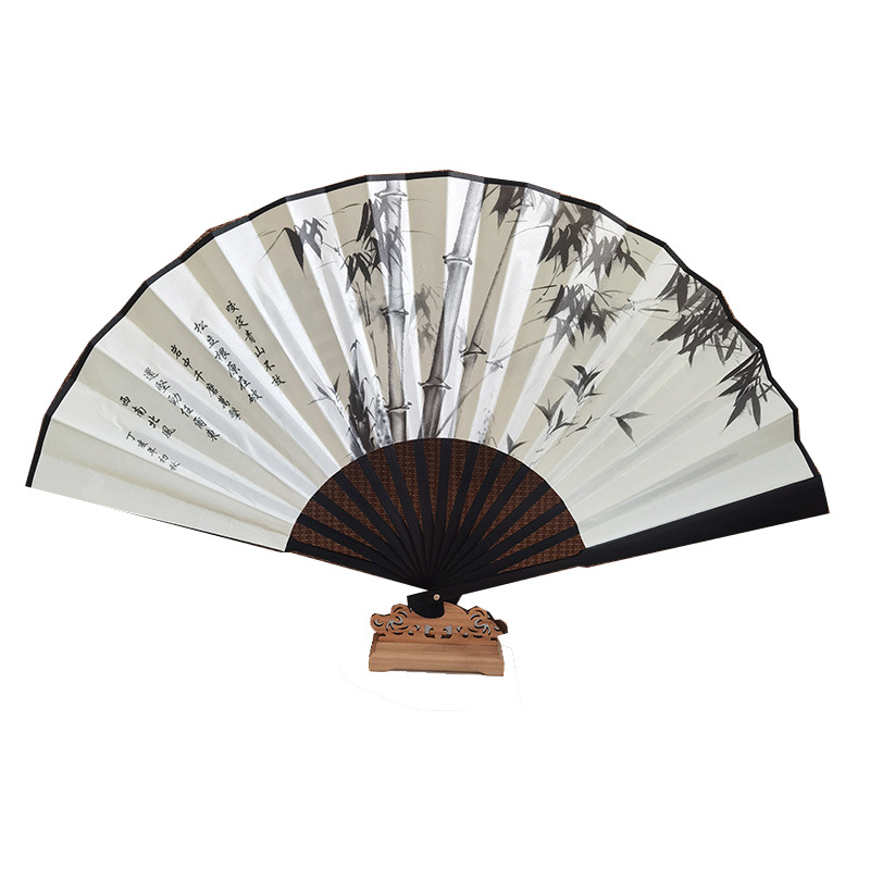 8-Inch 10-Inch Blank Fan Diy Calligraphy Painting Fan Quaint Gifts Male Fan Student Dance Bamboo Folding Fan Wholesale