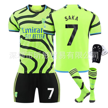 2324阿森纳客场绿色足球服7号萨卡8厄德高9号热苏斯 儿童成人球衣