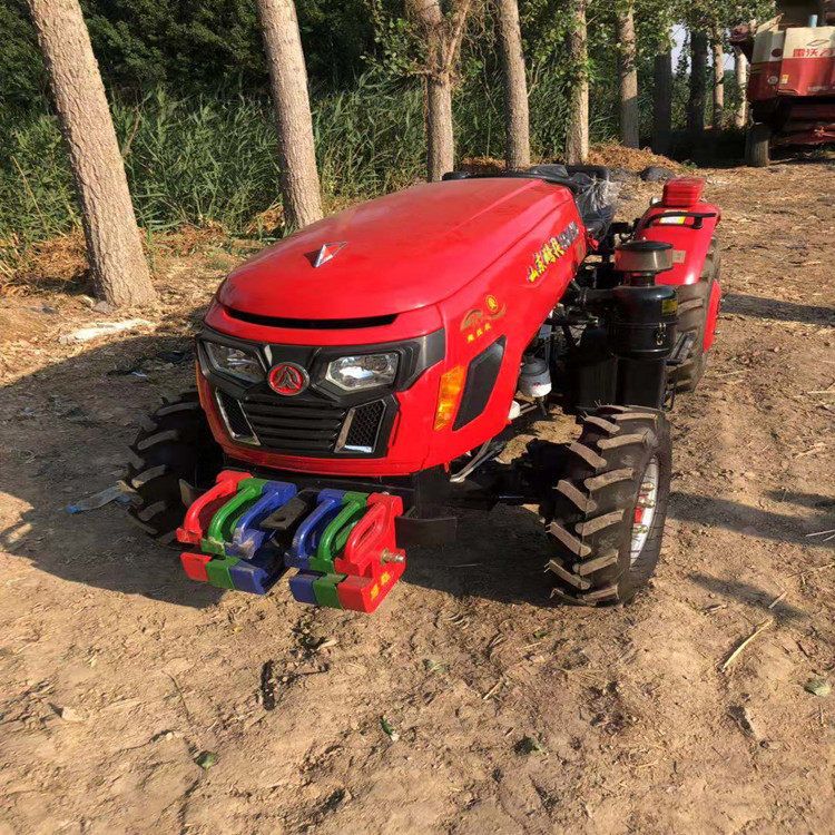 常力504四轮拖拉机犁地机 四驱四轮旋耕机 水田高花胎四轮耕地机